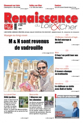 La Renaissance du Loir-et-Cher N°2952 du 23 août 2019 à télécharger sur iPad