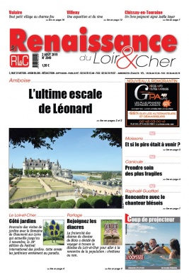 La Renaissance du Loir-et-Cher N°2949 du 02 août 2019 à télécharger sur iPad