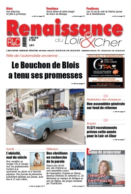 La Renaissance du Loir-et-Cher N°2936 du 03 mai 2019 à télécharger sur iPad