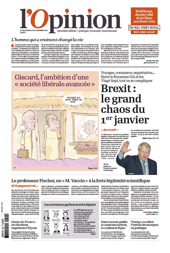 L'Opinion 04 décembre 2020 L'Opinion N°20201204 du 04 décembre 2020 à télécharger sur iPad