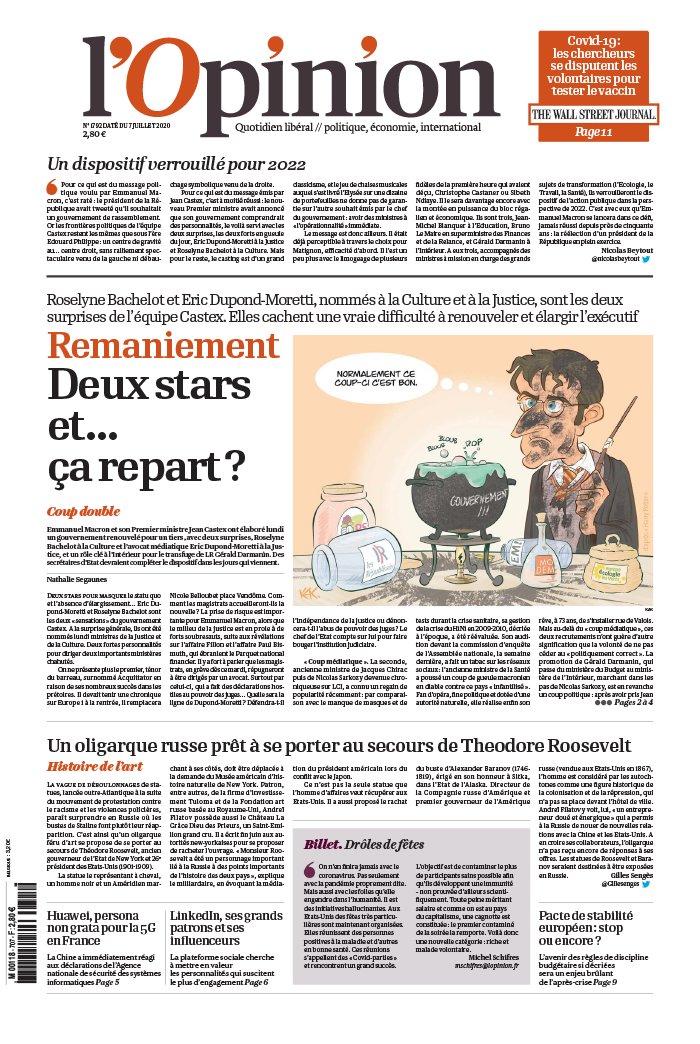 L'Opinion 07 juillet 2020 L'Opinion N°20200707 du 07 juillet 2020 à télécharger sur iPad