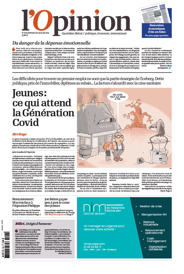 Abonnement à L’Opinion Pas Cher avec le BOUQUET INFO ePresse.fr