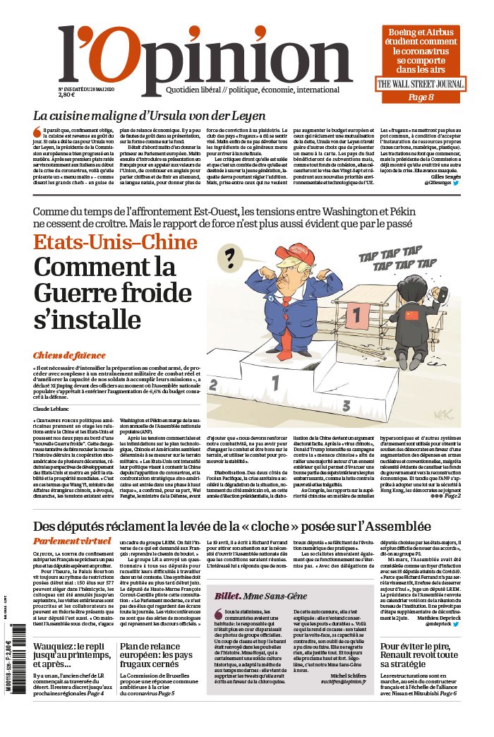 L'Opinion 28 mai 2020 L'Opinion N°20200528 du 28 mai 2020 à télécharger sur iPad