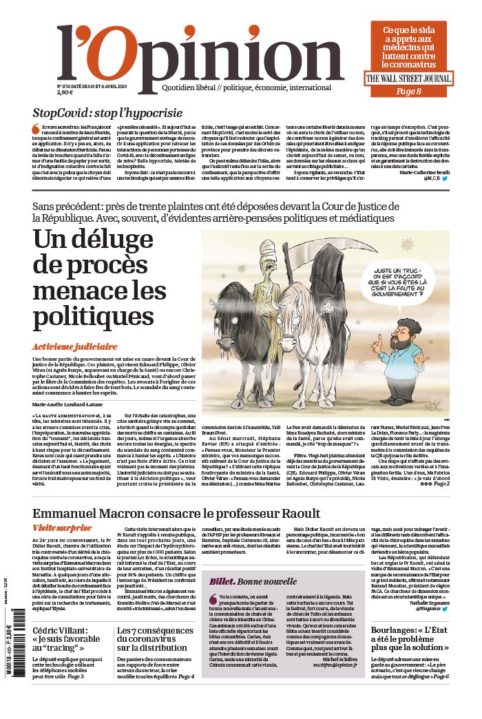 L'Opinion 10 avril 2020 L'Opinion N°20200410 du 10 avril 2020 à télécharger sur iPad