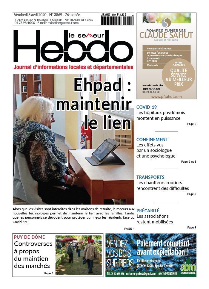Le Semeur Hebdo 03 avril 2020 Le Semeur Hebdo