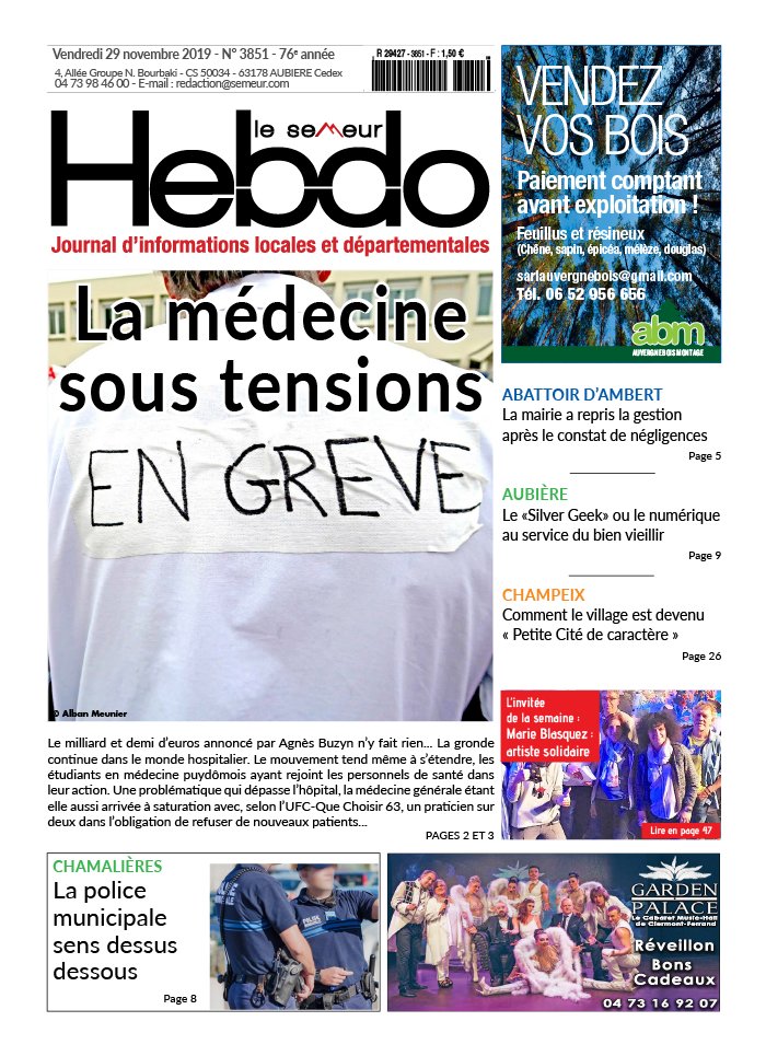 Le Semeur Hebdo 29 novembre 2019 Le Semeur Hebdo