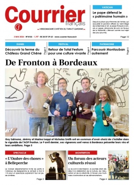 Lisez Courrier Français - Courrier français du Tarn & Garonne du 03 mai 2024 sur ePresse.fr