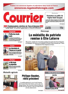 Courrier Français N°3997 du 23 avril 2021 à télécharger sur iPad