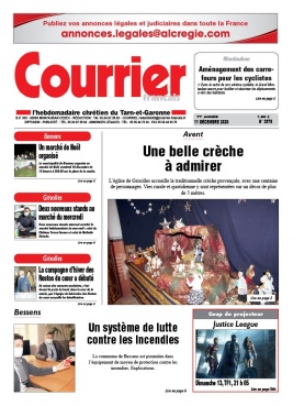 Courrier Français N°3978 du 11 décembre 2020 à télécharger sur iPad