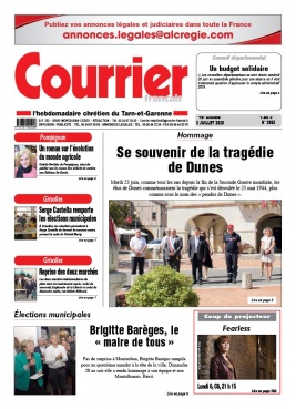 Courrier Français N°3955 du 03 juillet 2020 à télécharger sur iPad