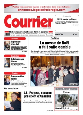 Courrier Français N°3929 du 03 janvier 2020 à télécharger sur iPad