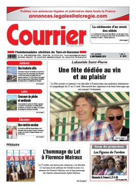 Courrier Français N°3912 du 06 septembre 2019 à télécharger sur iPad