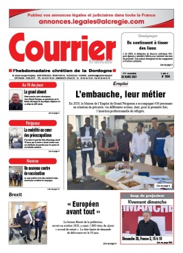 Courrier Français N°3996 du 26 mars 2021 à télécharger sur iPad