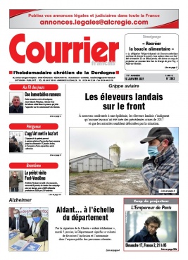 Courrier Français N°3986 du 15 janvier 2021 à télécharger sur iPad