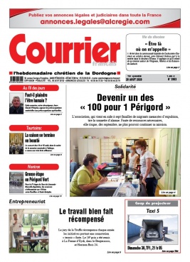 Courrier Français N°3966 du 28 août 2020 à télécharger sur iPad