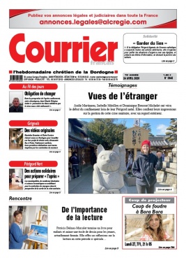Courrier Français N°3945 du 24 avril 2020 à télécharger sur iPad