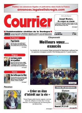 Courrier Français N°3929 du 03 janvier 2020 à télécharger sur iPad
