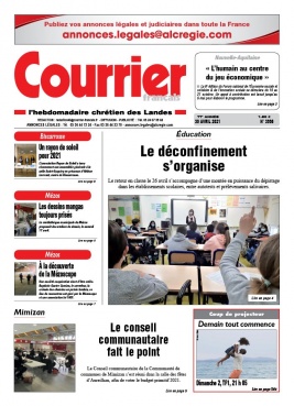 Courrier Français N°3998 du 30 avril 2021 à télécharger sur iPad