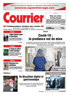 Courrier Français N°3978 du 11 décembre 2020 à télécharger sur iPad