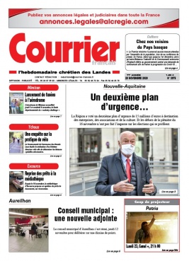 Courrier Français N°3975 du 20 novembre 2020 à télécharger sur iPad