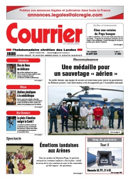 Courrier Français N°3963 du 28 août 2020 à télécharger sur iPad