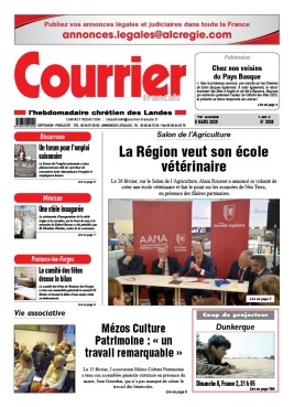 Courrier Français N°3938 du 06 mars 2020 à télécharger sur iPad