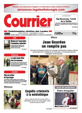 Courrier Français N°3933 du 31 janvier 2020 à télécharger sur iPad