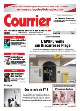 Courrier Français N°3911 du 30 août 2019 à télécharger sur iPad