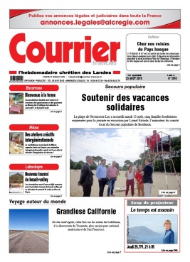 Courrier Français N°3910 du 23 août 2019 à télécharger sur iPad