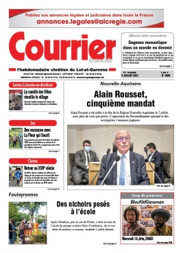Courrier Français N°4008 du 09 juillet 2021 à télécharger sur iPad