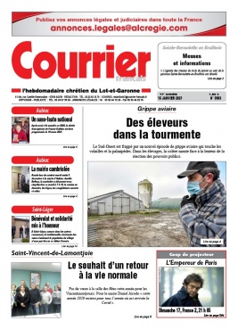 Courrier Français N°3983 du 15 janvier 2021 à télécharger sur iPad