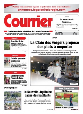 Courrier Français N°3982 du 08 janvier 2021 à télécharger sur iPad