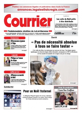 Courrier Français N°3979 du 18 décembre 2020 à télécharger sur iPad