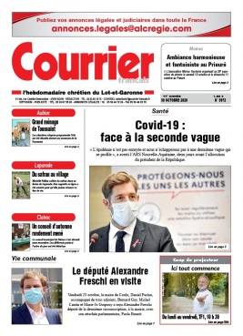 Courrier Français N°3972 du 30 octobre 2020 à télécharger sur iPad