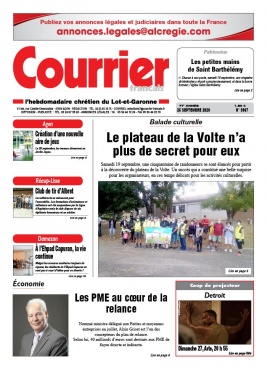 Courrier Français N°3967 du 25 septembre 2020 à télécharger sur iPad