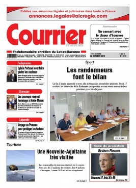 Courrier Français N°3919 du 25 octobre 2019 à télécharger sur iPad