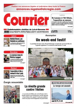 Courrier Français N°3910 du 23 août 2019 à télécharger sur iPad