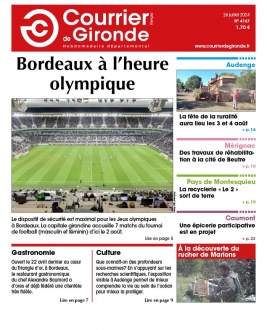 Lisez Courrier de Gironde du 26 juillet 2024 sur ePresse.fr