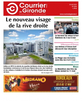 Courrier de Gironde N°4154 du 26 avril 2024 à télécharger sur iPad