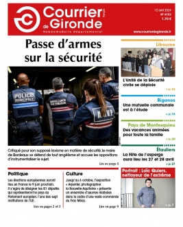 Courrier de Gironde N°4152 du 12 avril 2024 à télécharger sur iPad