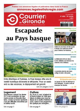 Courrier de Gironde 13 mai 2022