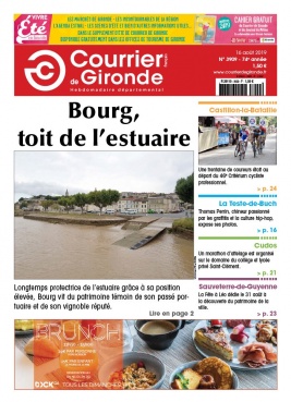 Courrier de Gironde N°3909 du 16 août 2019 à télécharger sur iPad