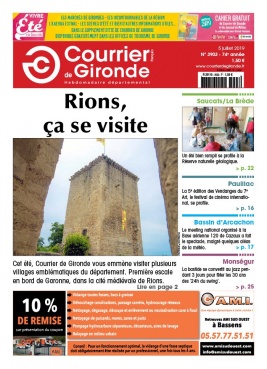 Courrier de Gironde N°3903 du 05 juillet 2019 à télécharger sur iPad