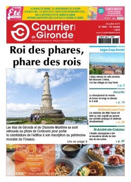 Courrier de Gironde N°3906 du 26 juillet 2019 à télécharger sur iPad