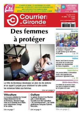 Courrier de Gironde N°3905 du 19 juillet 2019 à télécharger sur iPad