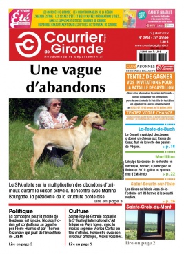 Courrier de Gironde N°3904 du 12 juillet 2019 à télécharger sur iPad