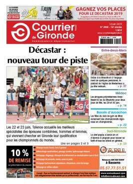 Courrier de Gironde N°3900 du 14 juin 2019 à télécharger sur iPad