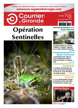 Courrier de Gironde N°3892 du 19 avril 2019 à télécharger sur iPad