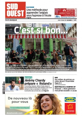 Sud Ouest 20 mai 2021 Sud Ouest N°20210520 du 20 mai 2021 à télécharger sur iPad