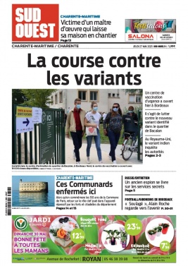 Sud Ouest 27 mai 2021 Sud Ouest N°20210527 du 27 mai 2021 à télécharger sur iPad
